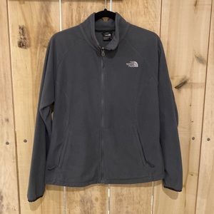 The North Face Fleece Jacket/ Gray Full Zip Up/ Womens Large